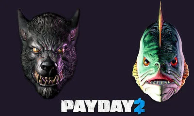 PayDay 2 Lycanwulf and The One Below Masks (Reg FREE)