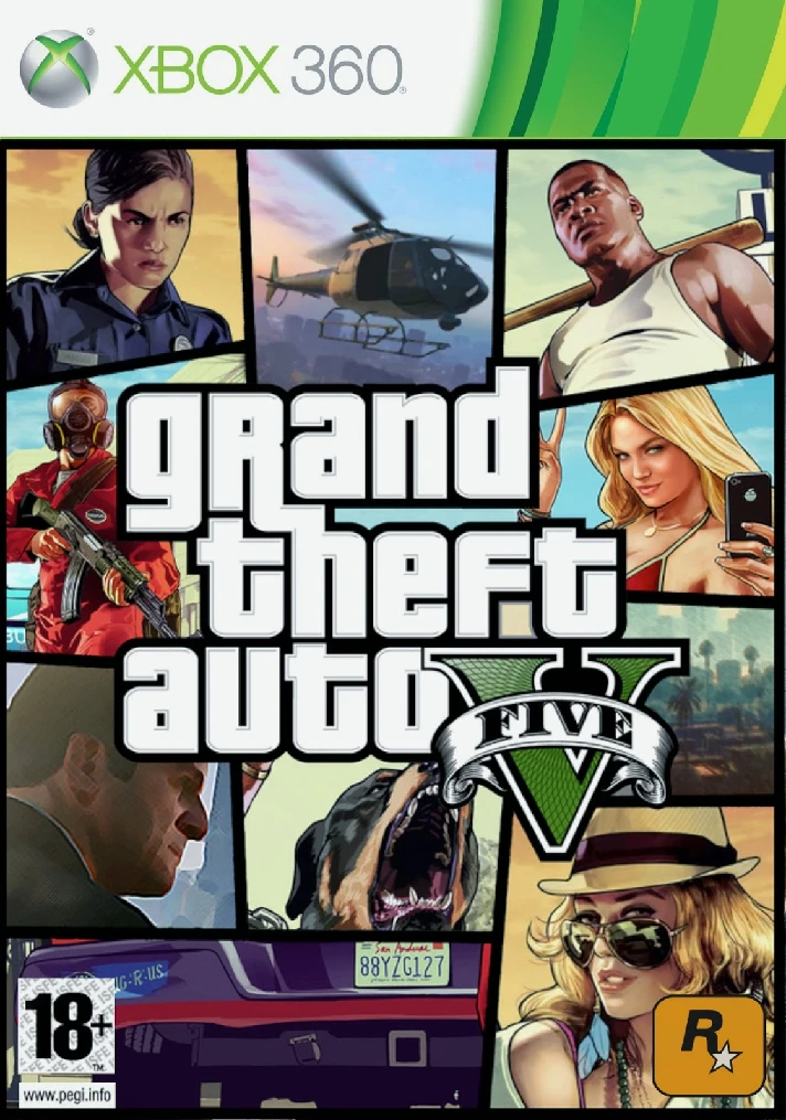 56 XBOX 360 Grand Theft Auto V / GTA 5