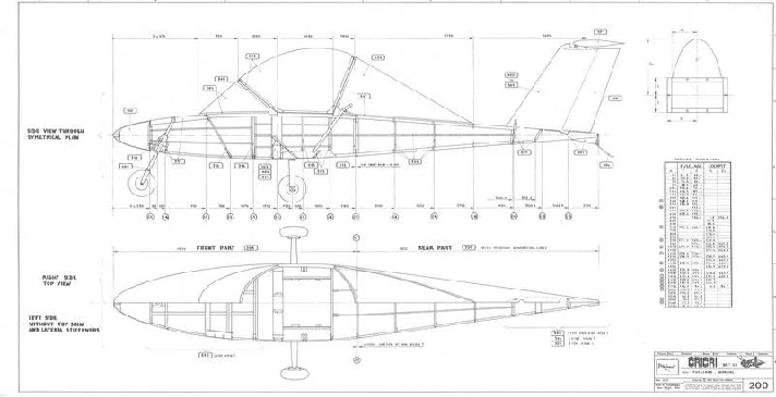 You Aviator. Aircraft drawings Cri-Cri + Flight book