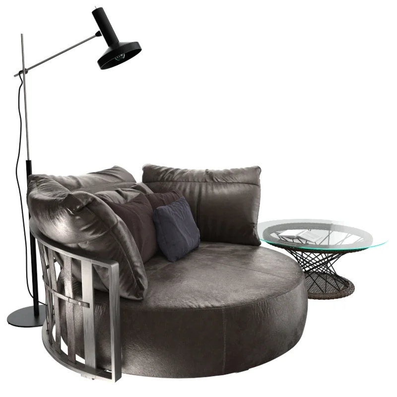 Round sofa And Coffee table