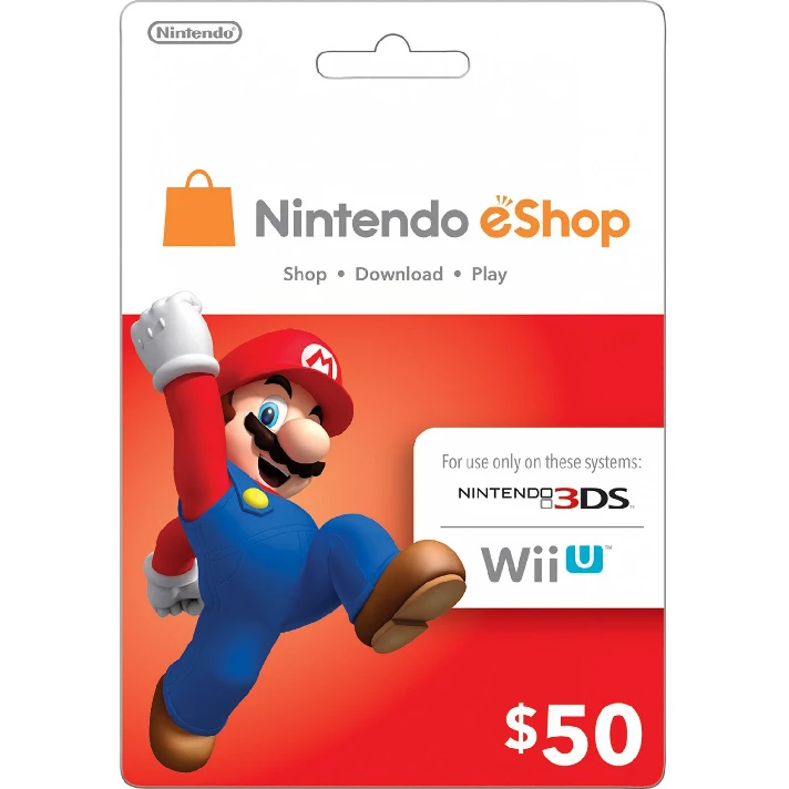 NINTENDO eShop $50 GIFT CARD USA + BONUS