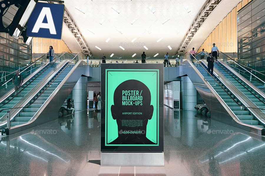 Poster / Billboard Mockups - Airport Edition