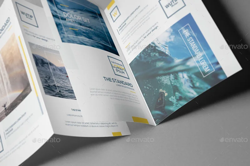 Bi-Fold A5 Brochure/ Leaflet Mockups