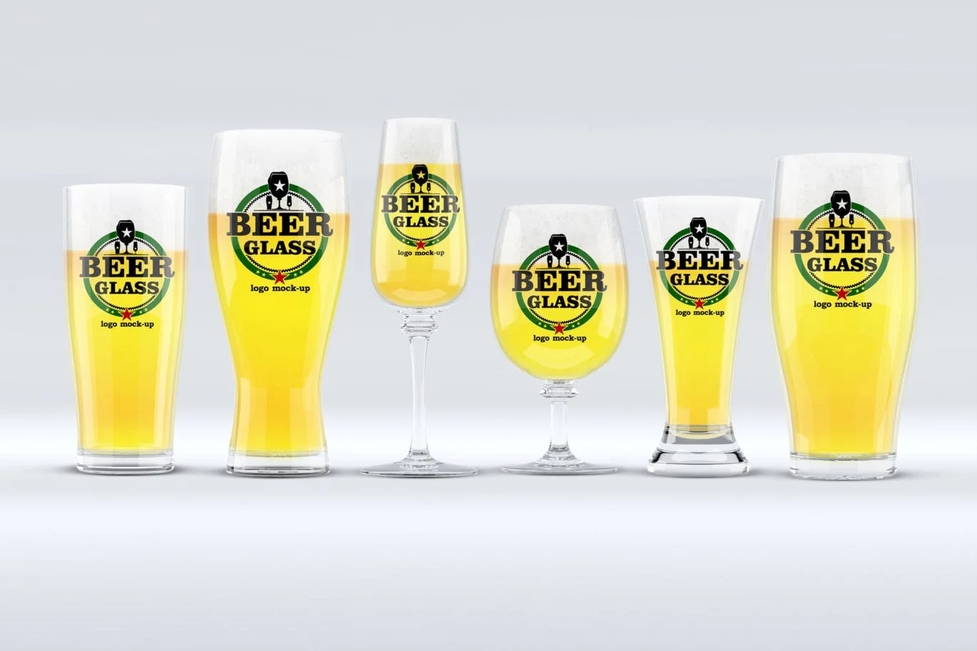 Beer Glasses Mockup