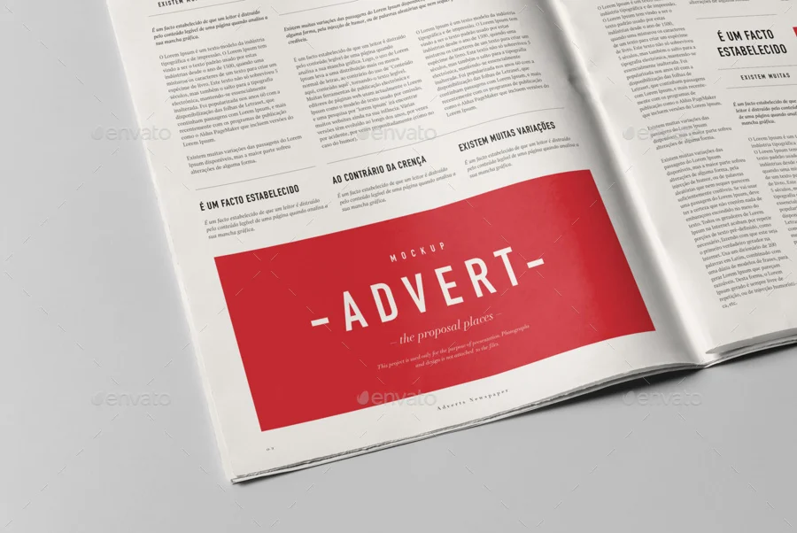 Newspaper Adverts Mockup