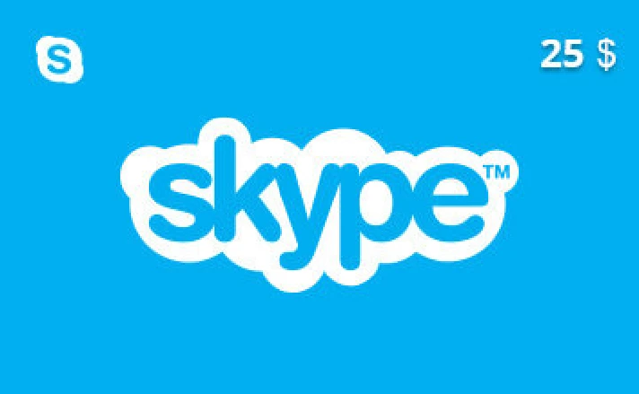 Skype Gift Card 25 USD US-region