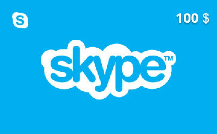 Skype Gift Card 100 USD US-region