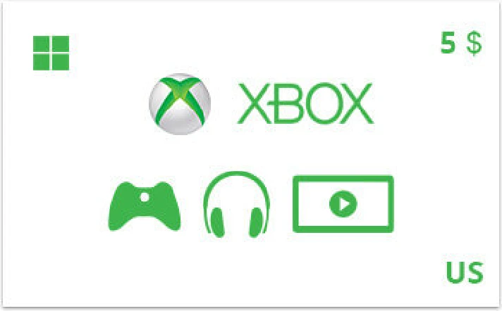 Xbox Gift Card 5 USD US-region