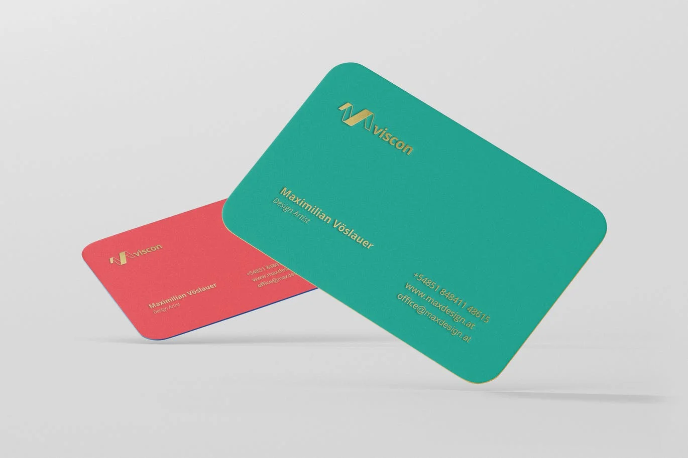BUSINESS CARD MOCKUP ROUND CORNERS