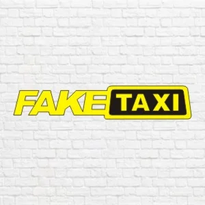Fake taxi макет в векторе