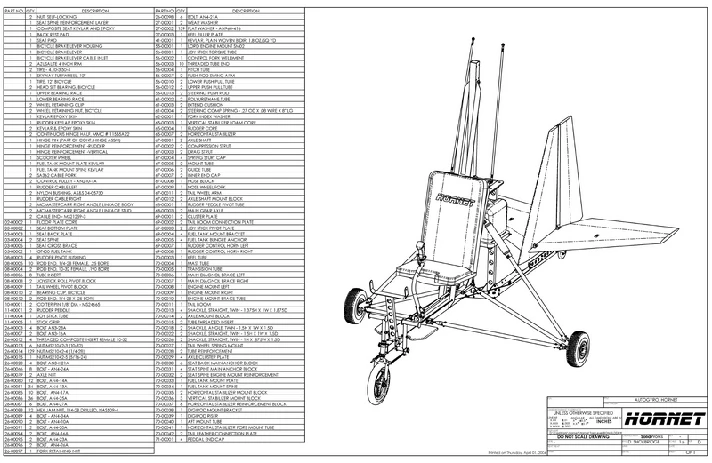 You Aviator. The drawings of a gyroplane Hornet