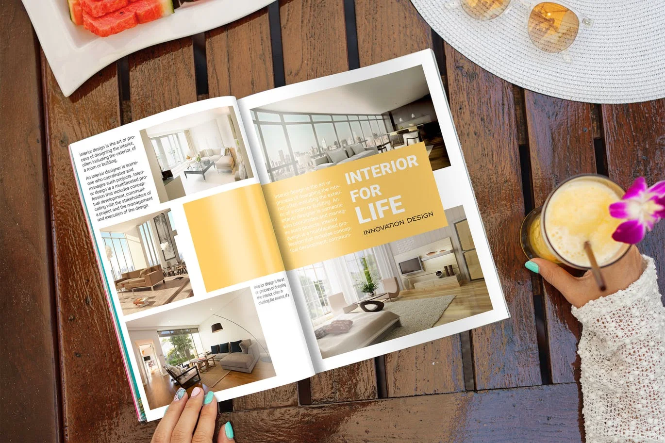 Magazine Mockup Glamour Edition