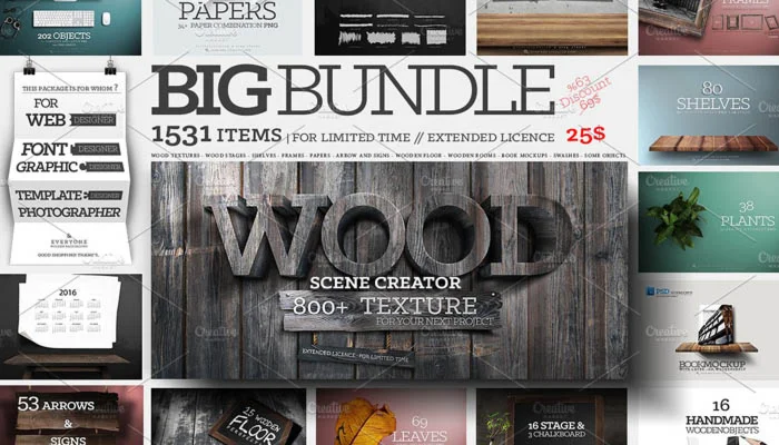 Большой пак графики - Big Bundle Scene Creator