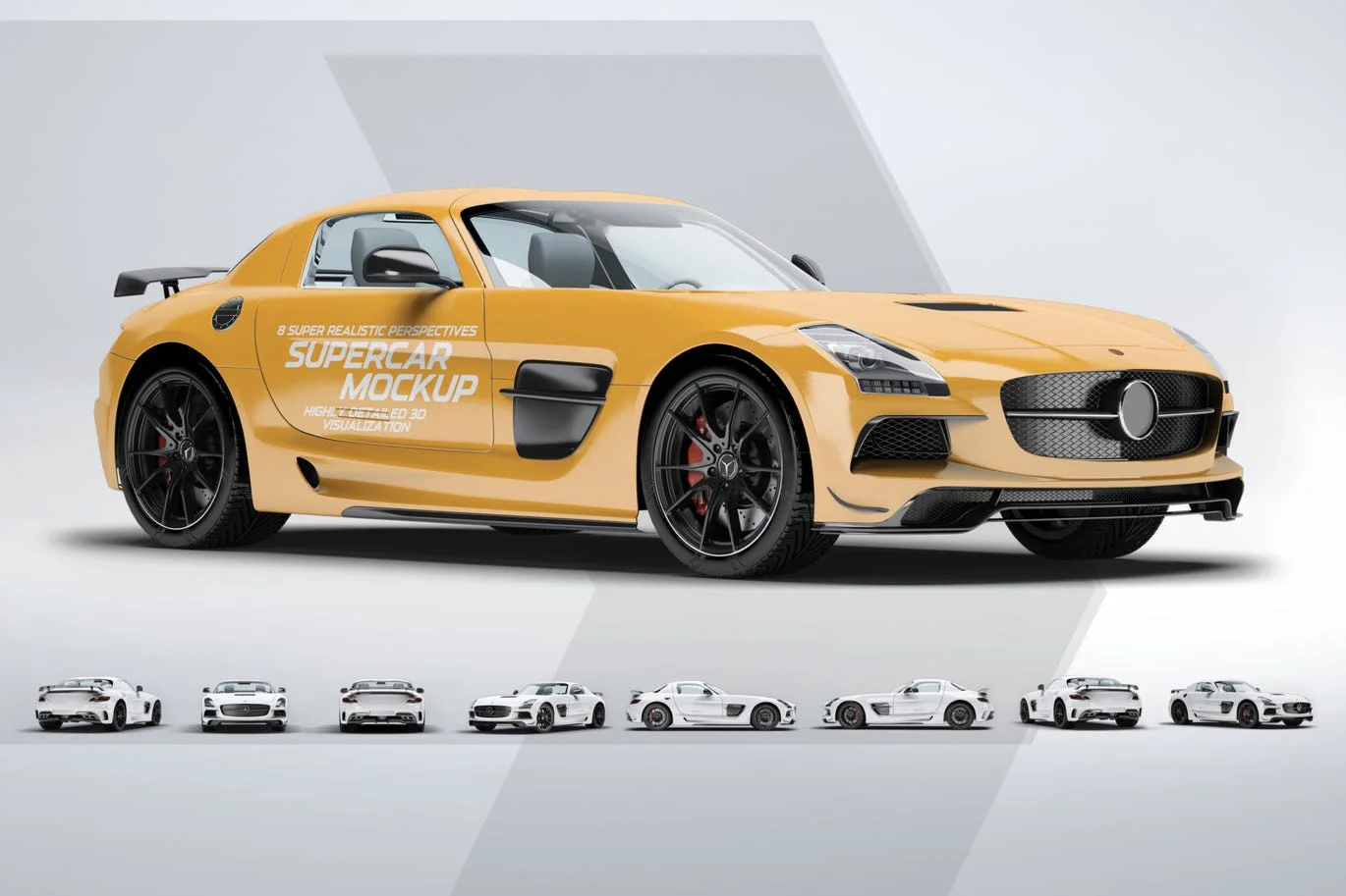 Supercar Mercedes SLS AMG Mock-Up