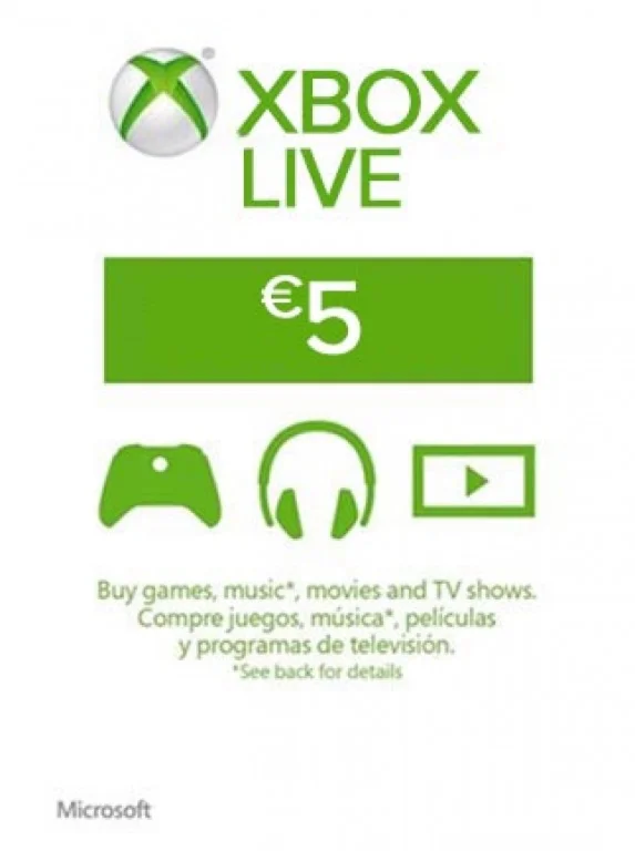 XBOX LIVE CARD 5 Евро
