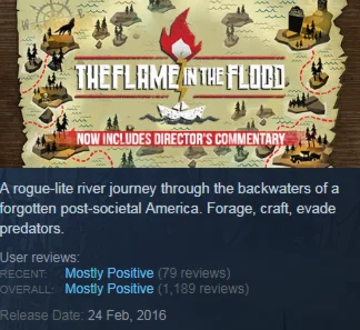 The Flame in the Flood (Steam KEY / ROW / Region free)
