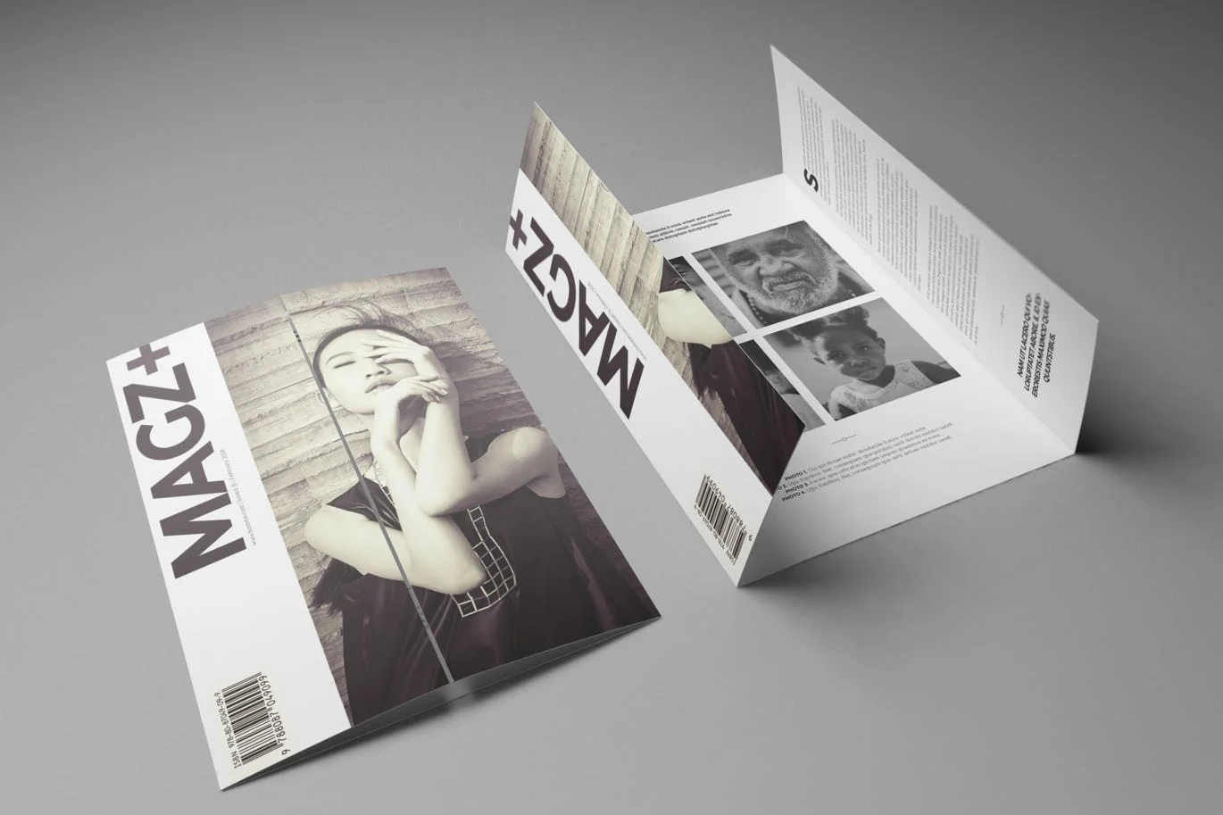 A4/ A5 Single Gate Fold Brochure Mockups