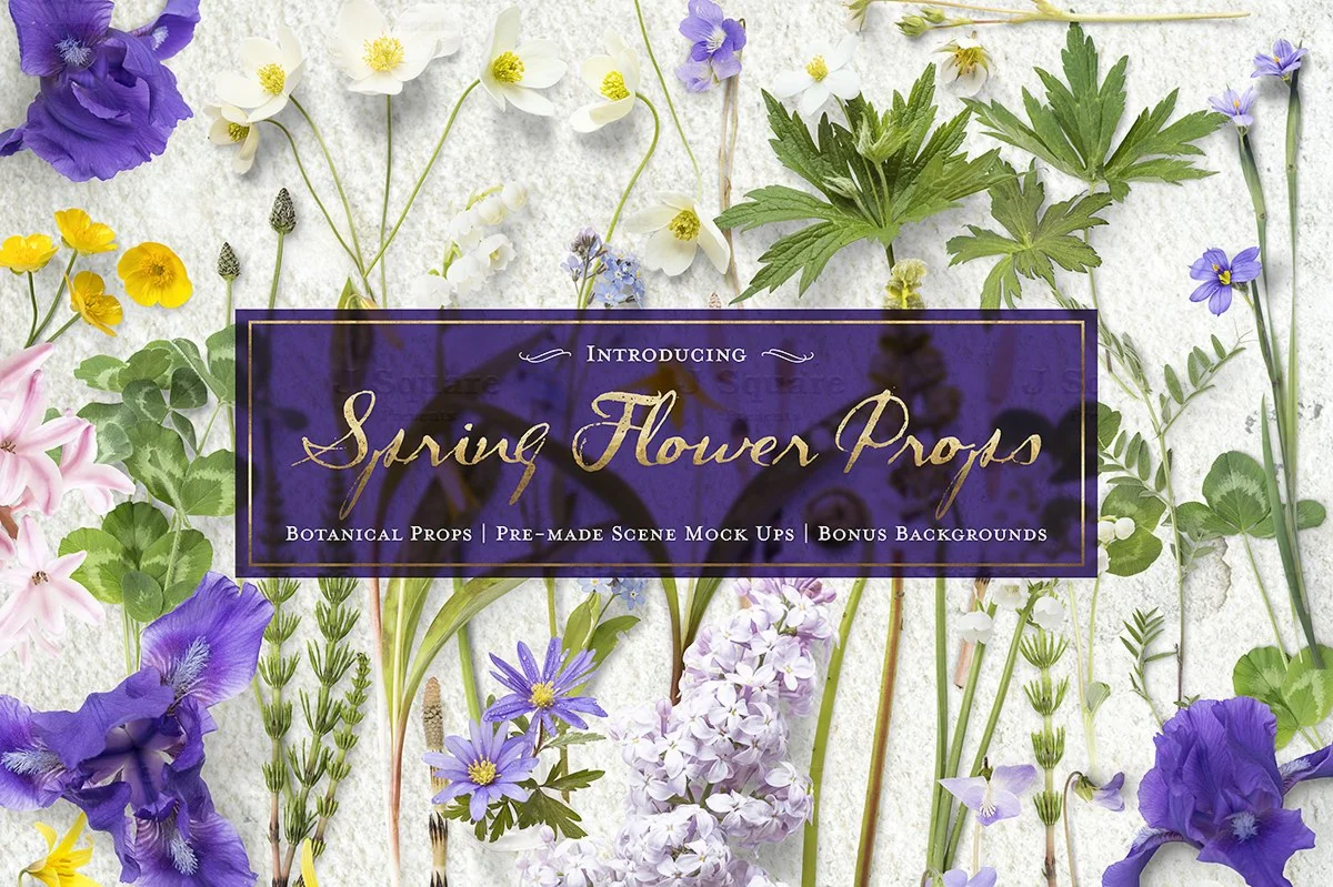Spring Flower Props & Mockups