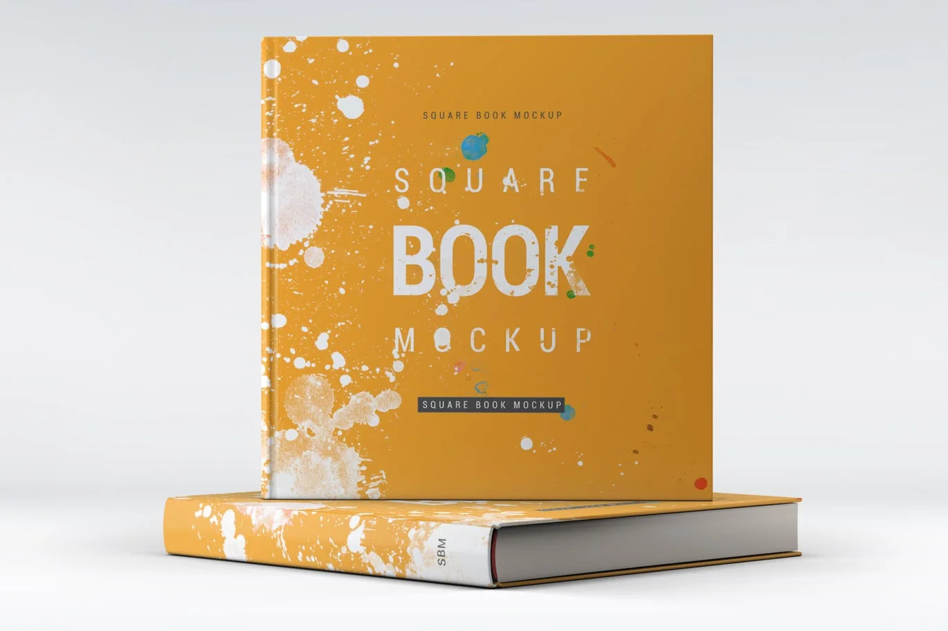 Square Book Mock-Up