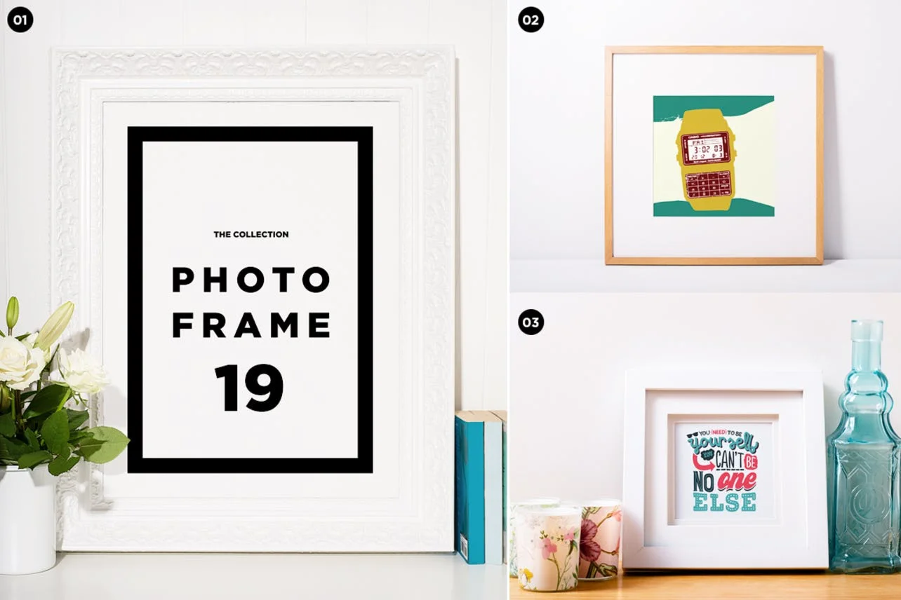 Photo frame mockup collection