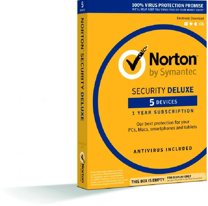 Norton Security Deluxe 90days not activated at 5 pc