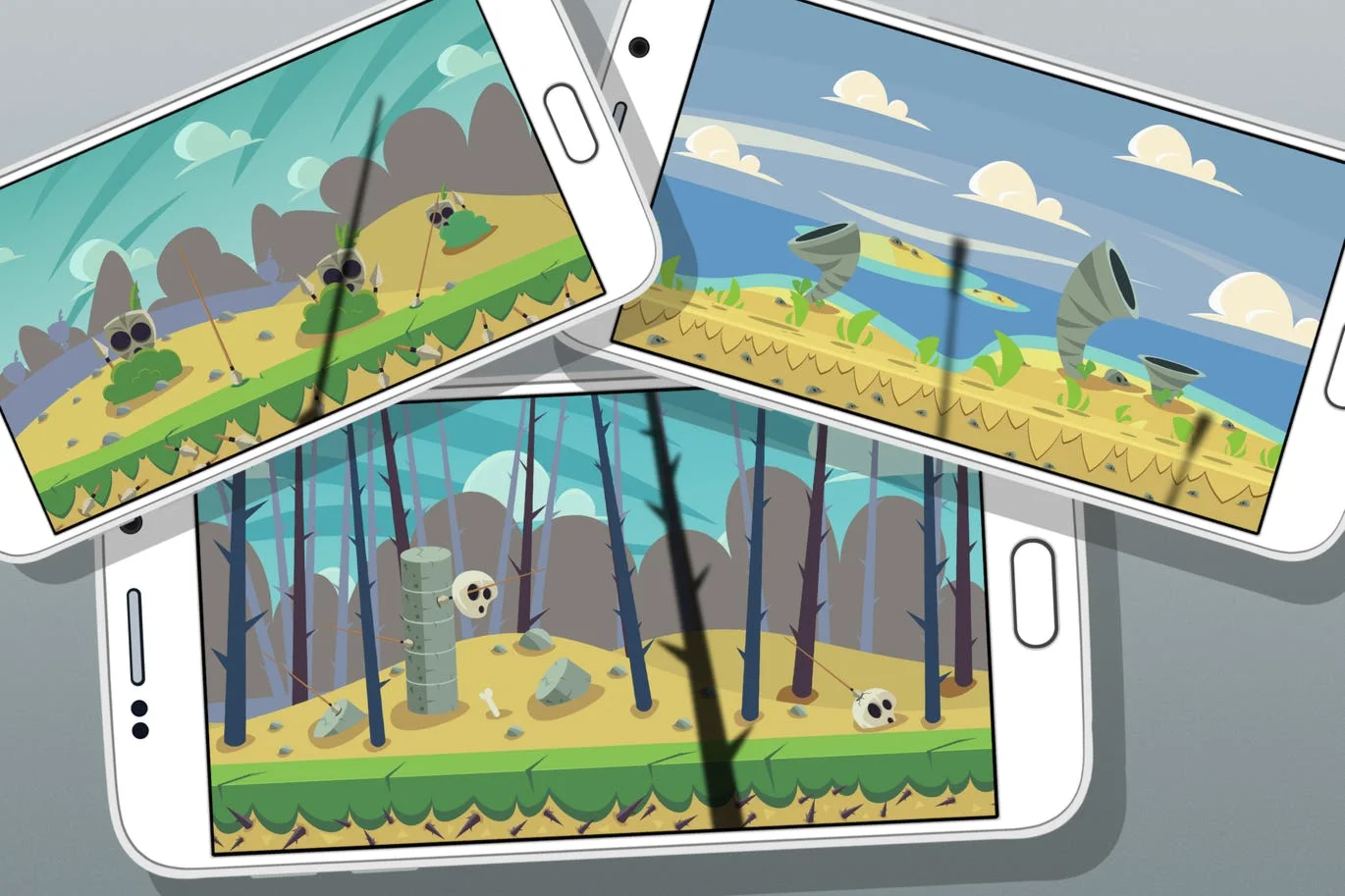 5 Desert Game Backgrounds