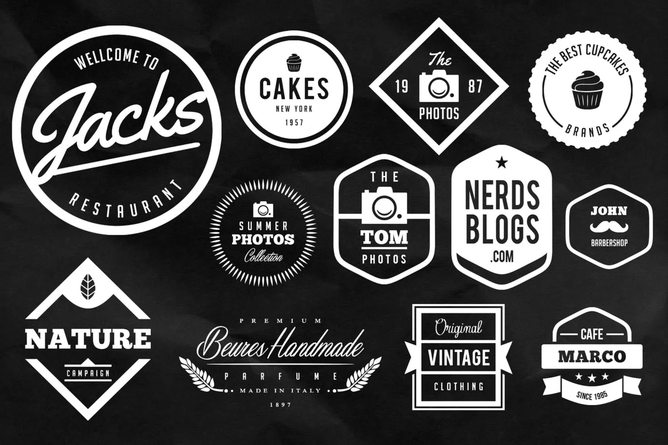 25 Logos and Badges Vol. 1