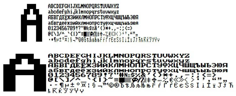 Шрифт ККМ ШТРИХ-МИНИ, ЭЛВЕС-МИНИ(ttf)