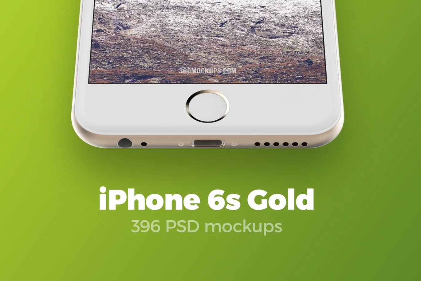 396 iPhone 6s Gold Mockups