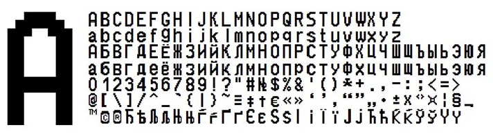 Full set of 4 fonts KKM SHTRH-MINI-FR(ttf)