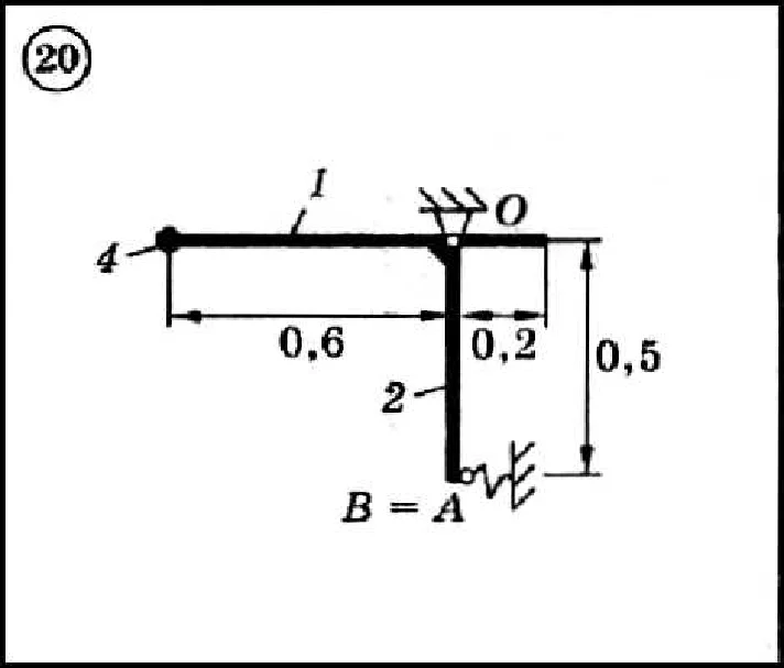 Dievsky V.A - Solution of problem D7 variant 20 task 1