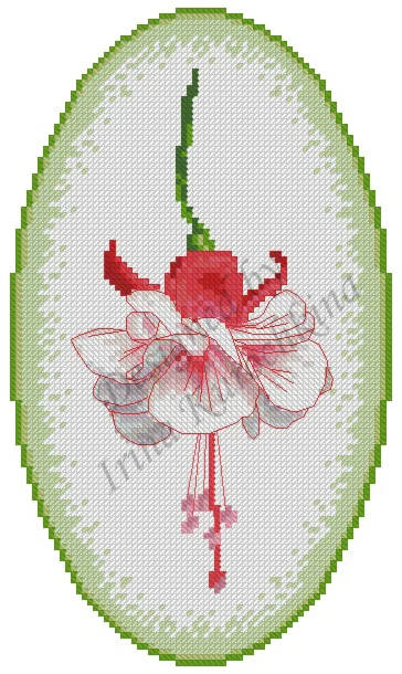 Схема для вышивания крестом Фуксия Ballet Girl(зеленая)