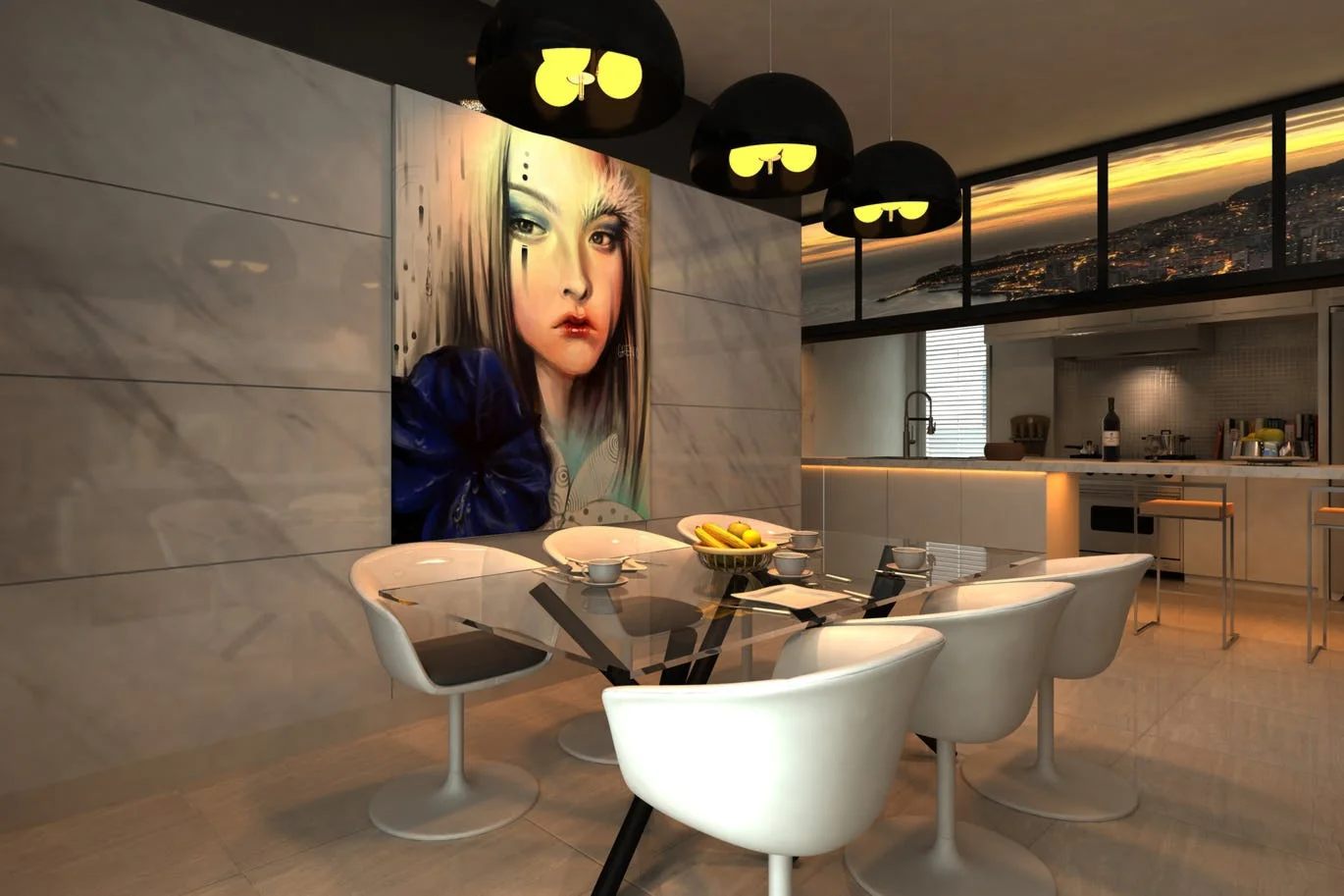 Interior With Poster Frames Mockup Vol.1