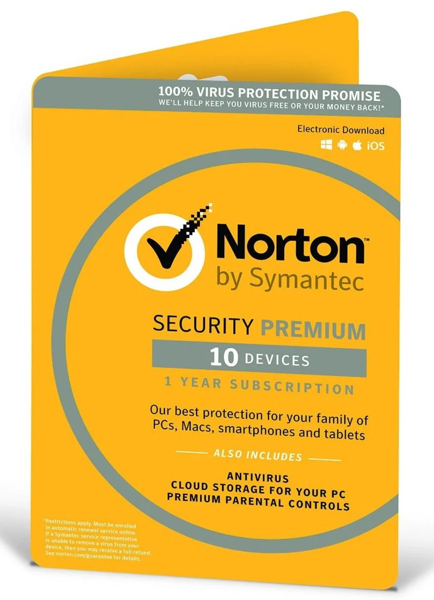 Norton Security Premium 90 дней не активированный 10PC