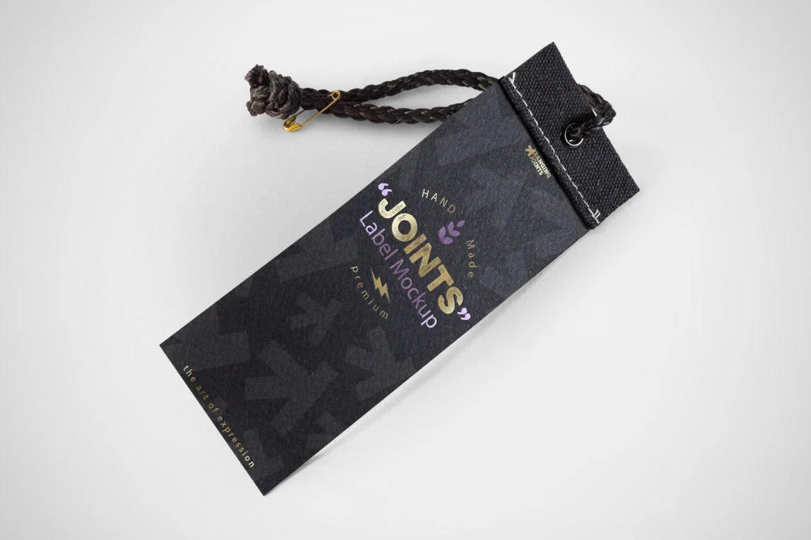 Label Logo Photorealistic Mockup
