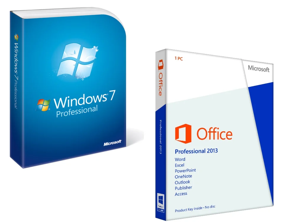 Windows 7 Pro + Office 2013 Pro Microsoft Партнёр