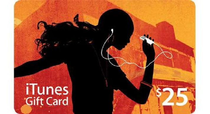 iTunes GIFT CARD - $ 25. Code original Scratch Card