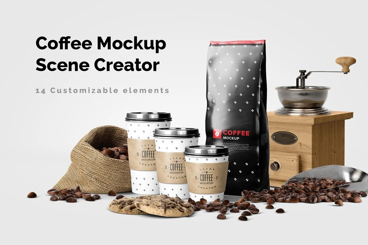 Coffee Mockup Scene Creator