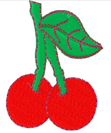 машинная вышивка Cherry