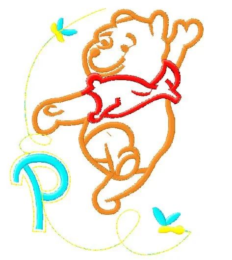 Детская Машинная Вышивка «Винни-Пух»