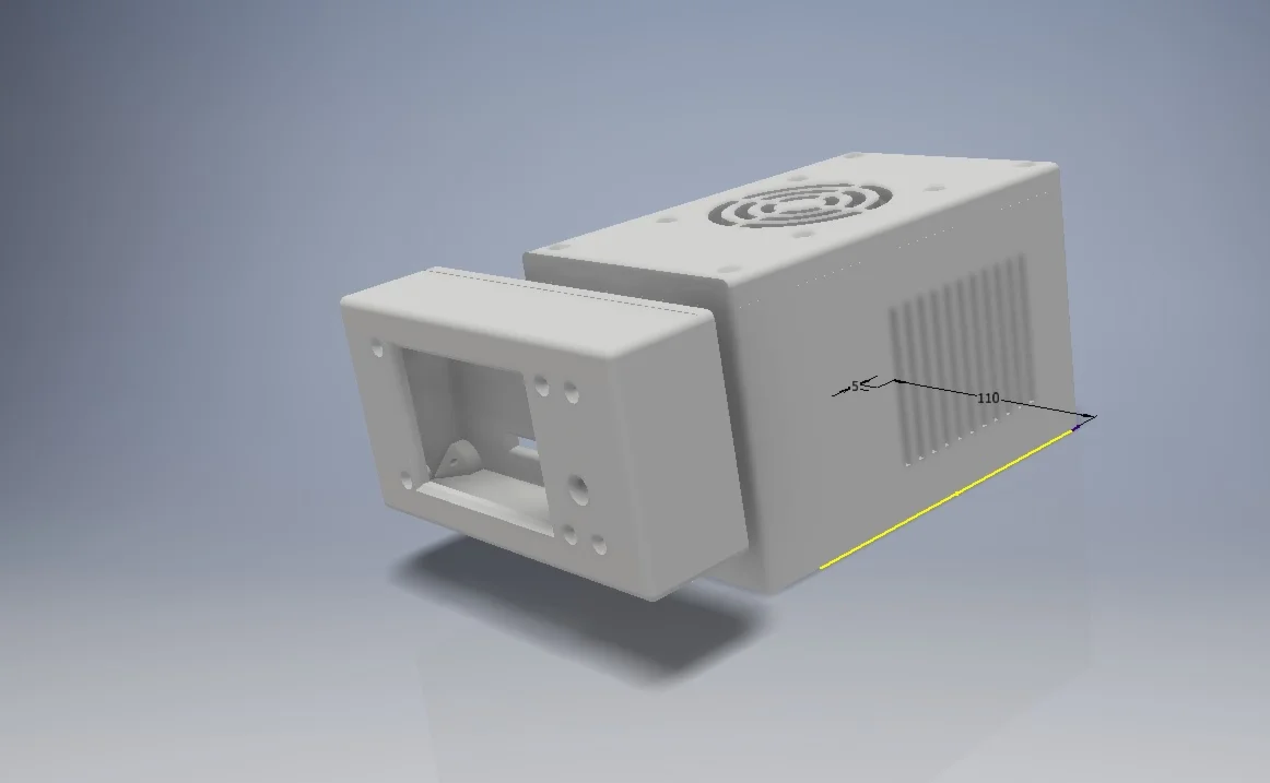 Корпус под плату Lerdge-S с экраном