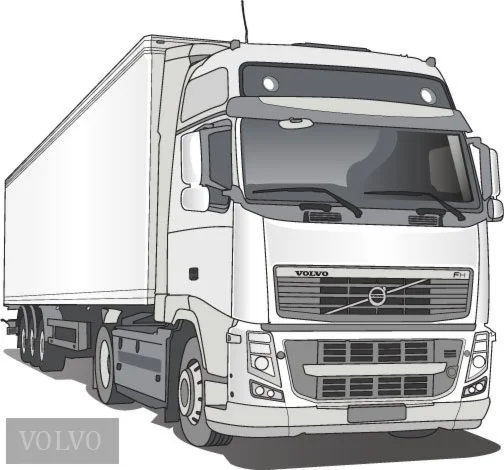 Грузовые машины 2d графика