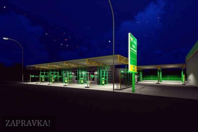 Заправка для машин 3D модель