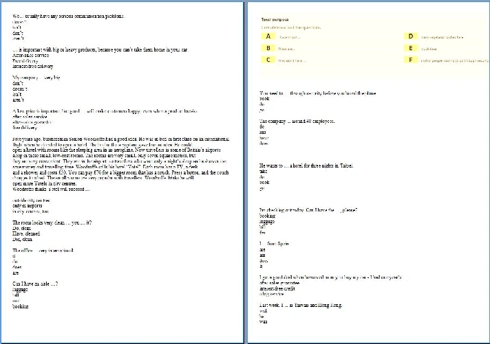 English Synergy. Test 1 semester 30 questions