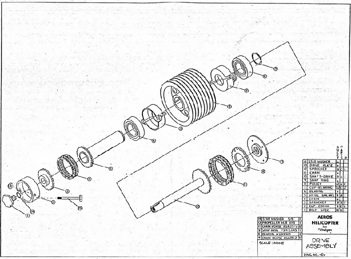 You Aviator. Drawings of helicopter Aeros.