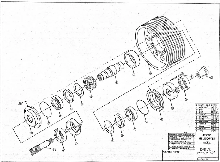 You Aviator. Drawings of helicopter Aeros.