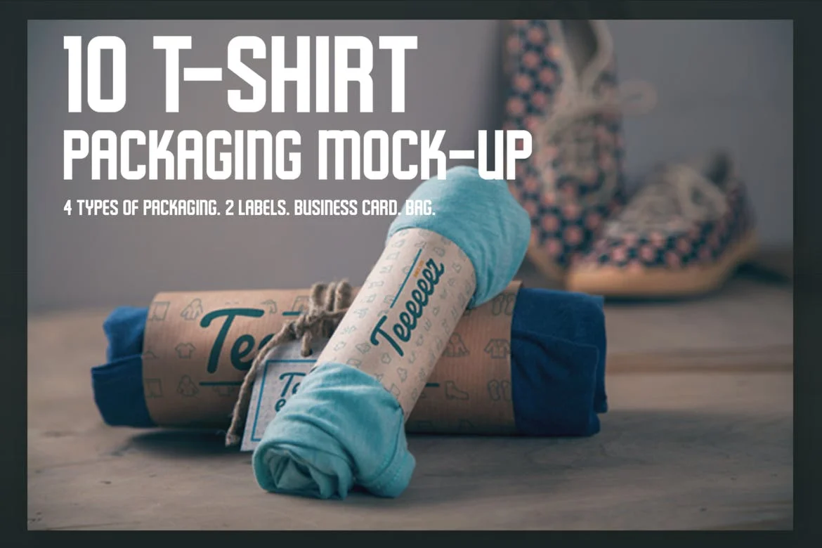 T-shirt Packaging Mock-ups