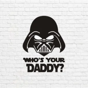 Star wars who`s your daddy векторе
