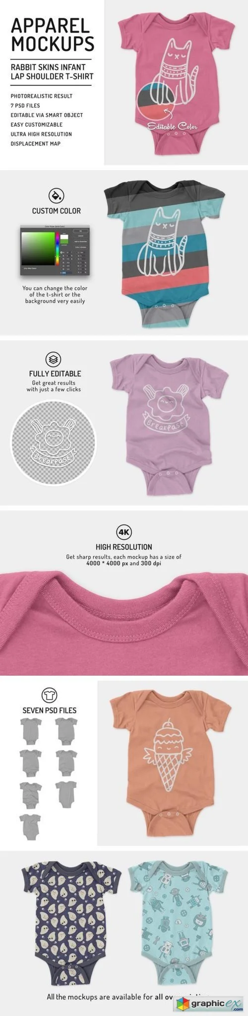 Baby Rib Lap Shoulder Mockups