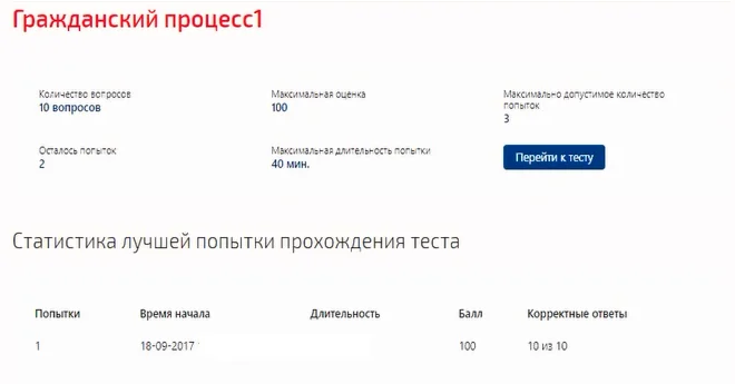 Гражданский процесс 1.Тест Синергия